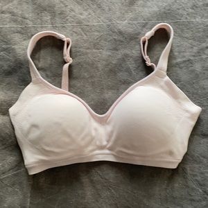 Blush pink Olga wireless bra
